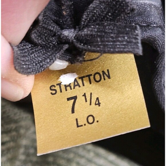 Stratton‎ Self Forming Green Mens Hat 7 1/4 - NO chin Strap - Picture 10 of 16